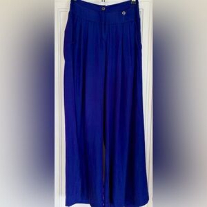 Mango Wide-Leg Pants in ultraviolet